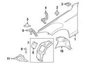 BMW CoverWheel ArchFrontsectionFrontright - Genuine BMW 51717312840