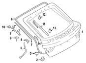 BMW Trunk Lid Sealing - Genuine BMW 51767349357