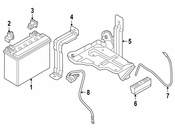 BMW Battery Degassing Hose - Genuine BMW 61219343861