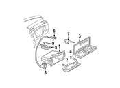 Mercedes Glove Box Support - Genuine Mercedes 2109800664