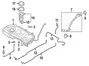 MINI Fuel Tank Filler Neck - Genuine MINI 16119801173