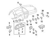 Porsche Headlight Switch (Cayenne) - Genuine Porsche 955613235026N3