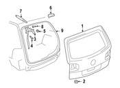 VW Hatch Lift Support - Genuine VW 7L6827550M