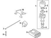 VW Spark Plug Wire (Cabrio) - Genuine VW Audi N10316402