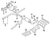 BMW Exhaust Muffler - Genuine BMW 18308570265