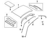 BMW Moulding Roof Right (Chrom) - Genuine BMW 51138125476