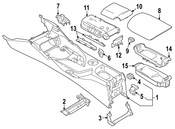 BMW Cover Centre Arm Rest (Savannabeige) - Genuine BMW 51162993644