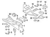BMW Cover Centre Console (Black) - Genuine BMW 51169133804