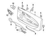 BMW Decorative Strip Door Front Left (Birke Grey) - Genuine BMW 51417116053