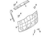 BMW Cover Catch Bracket (Sandbeige) - Genuine BMW 51493416811