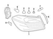 BMW Gutter Strip Left - Genuine BMW 51497453341