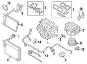 BMW HVAC Heater Core - Genuine BMW 64119190595