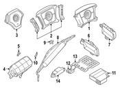 BMW Head Air Bag - Genuine BMW 72128268165