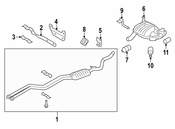 BMW Exhaust Bracket - Genuine BMW 18207581120
