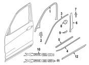 BMW Seal Closing Panel B-Pillar Left - Genuine BMW 51337400475