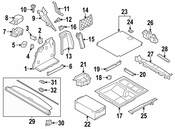 BMW Cover Column D Right (Anthrazit) - Genuine BMW 51438050328