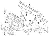 BMW Air Duct Brake Right - Genuine BMW 51747211516