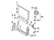 BMW Radiator Support Air Deflector - Genuine BMW 51747898276