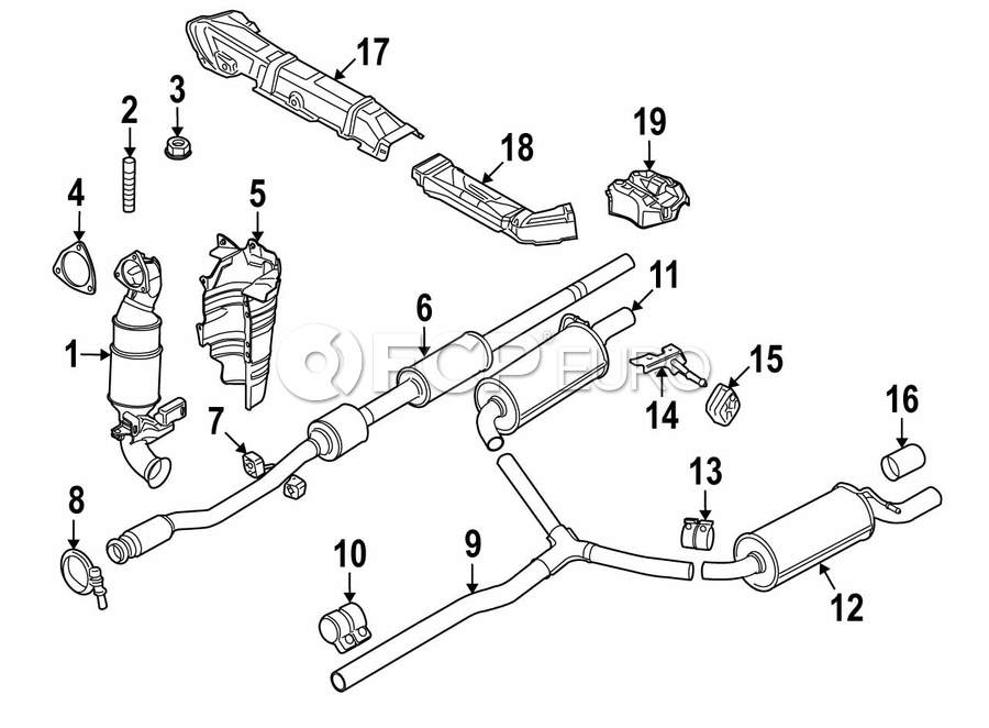 MINI Exhaust Pipe - Genuine MINI 18308616383 | FCP Euro
