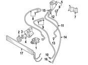 VW Power Steering Return Hose - Genuine VW 7L6422895M