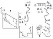 Audi A/C Refrigerant Hose - Genuine Audi 8T0260710F