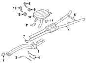 BMW Exhaust Muffler - Genuine BMW 18307585331