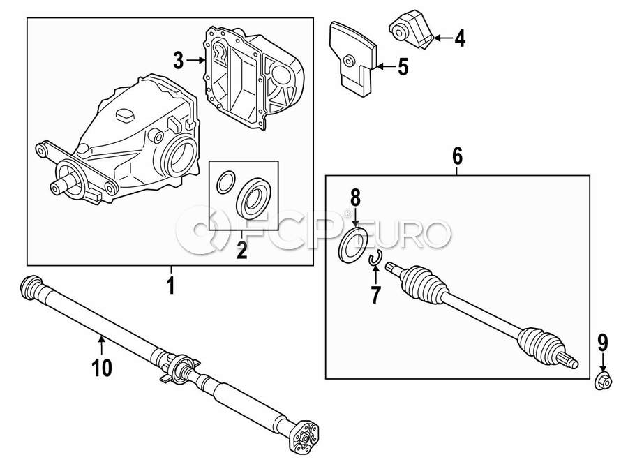BMW Automatic Drive Shaft Gearbox (L=1508,5 Mm) - Genuine BMW 