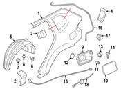 BMW Fill-In Flap - Genuine BMW 51177270821