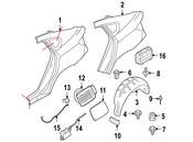 BMW Deflector Lip Rear Left - Genuine BMW 51627188841