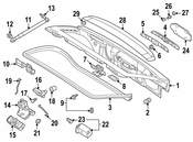 BMW Right Hinge Cover - Genuine BMW 51718401014