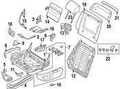 BMW Switch Seat Adjusting Front Right - Genuine BMW 61311388111