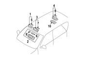 BMW Lens F Interior Reading Light Rear (Sandbeige) - Genuine BMW 63316974432