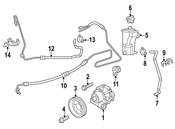 VW Power Steering Pressure Hose - Genuine VW 5C0422893BM
