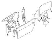 Audi Power Window Motor - Genuine Audi 8N8959802E