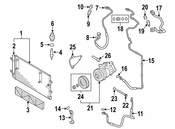 Audi A/C Refrigerant Discharge Hose - Genuine Audi 8R0260701AA