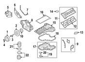 BMW Engine Valve Cover - Genuine BMW 11127587738