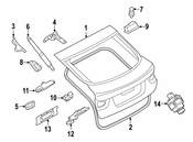 BMW Striker Boot Lid - Genuine BMW 51247324388