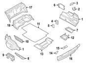 BMW Floor Carpet Luggage Compartment - Genuine BMW 51479113345