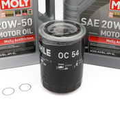 Porsche Engine Oil Change Kit (20W-50) - Liqui Moly LM22072KT3