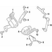 MINI Headlight Level Sensor Bolt - Genuine MINI 07136801211