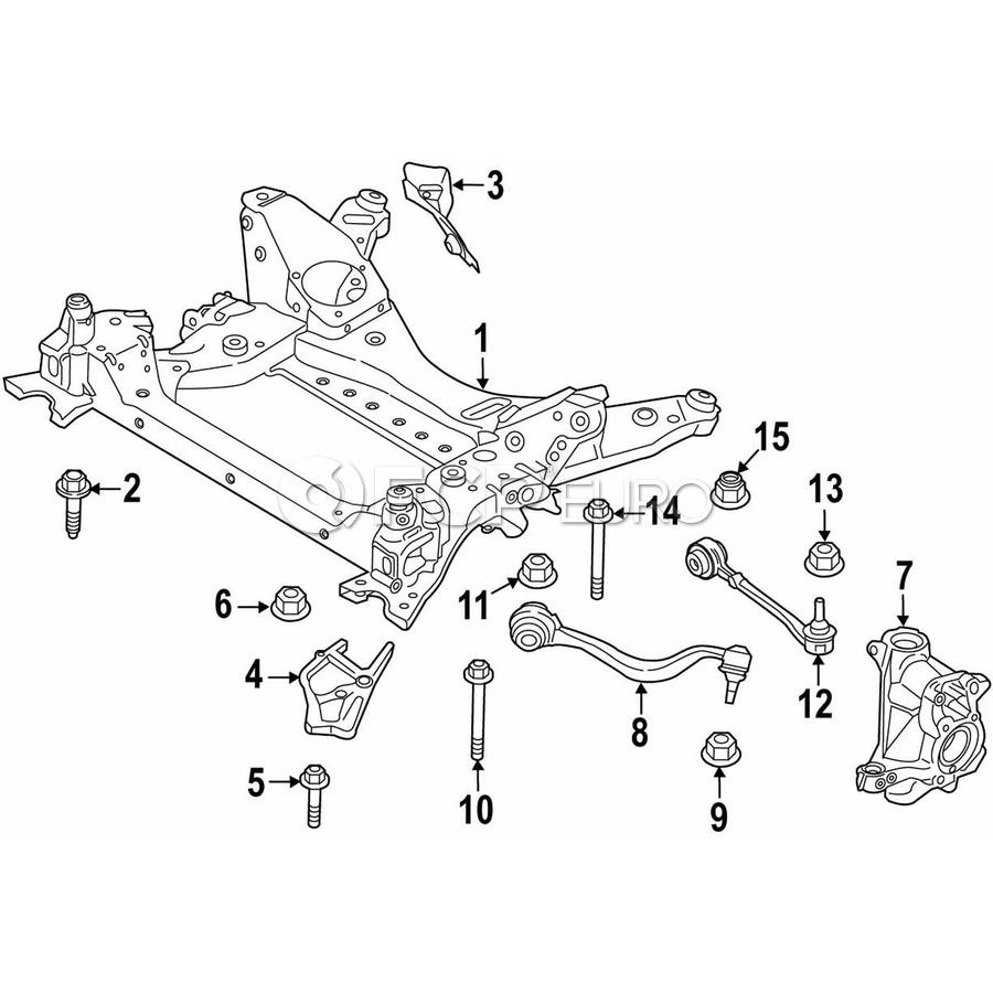 BMW Suspension Control Arm Nut - Genuine BMW 07146881461 | FCP Euro