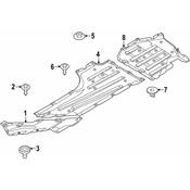 BMW Floor Pan Splash Shield Nut - Genuine BMW 07148084789