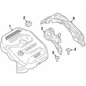 BMW Engine Cover - Genuine BMW 11128604836
