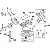 BMW Engine Oil Pan - Genuine BMW 11137578303