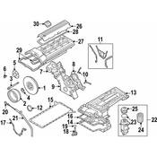 BMW Engine Oil Pan - Genuine BMW 11137831899