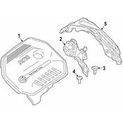 BMW Engine Cover - Genuine BMW 11148668255