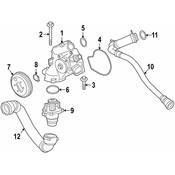 BMW Engine Water Pump O-Ring - Genuine BMW 11517854564