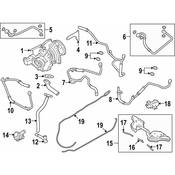 BMW Engine Coolant Hose - Genuine BMW 11537562146