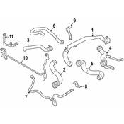 BMW Engine Coolant Pipe - Genuine BMW 11537605151