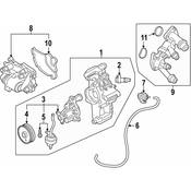 BMW Engine Coolant Thermostat Kit - Genuine BMW 11538576288